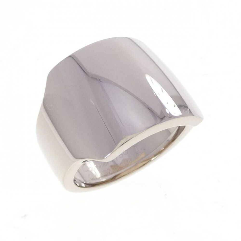 Cartier Santos Dumont 18K White Gold Ring Size 15